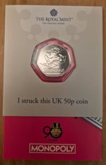 2025 Royal Mint 50p Coin Monopoly "Strike Your Own"