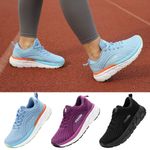 FitVille Women's Wide Fit Trainers Breathable Road Running Shoes Jogging Walking