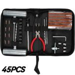 45pcs Tyre Puncture Repair Tool Set Heavy Duty Tire Mending Kit Car Motorbike