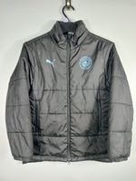 Manchester City Puma Bench Coat Jacket Kids Size 9-10 years Full Zip Up 
