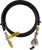 LPG Gas Bottle Refill Set Adaptors To Fill Empty 20mm Clip On Cylinders