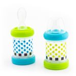 Sassy Baby Food Nurser – 4+ Months Set of 2- 4oz 100% Silicone Nipple and Spoon
