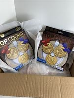 Cookie Cutters Top Cookie Medal AwardStamp Set of 3 First  Super Baking - 8 Pack