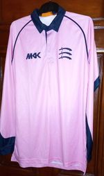 Middlesex Cricket Shirt 2016 T20 Player Issue Long Sleeve Jersey MKK Pink L BNWT