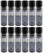 12 X U-POL POWER CAN AEROSOLS 500ML UPOL SPRAY PAINT RATTLE CANS - GLOSS BLACK