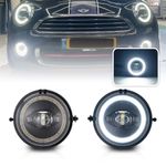 LED DRL Halo Bumper Driving Fog Light Assy For MINI R55 R56 R57 R58 R59 R60 R61