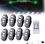Wireless LED Strobe Light RGB Remote Control For Car Bike Motorcycle Flash Lamps