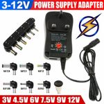 Universal AC/DC Power Supply Adaptor Plug Charger 3V 4.5V 6V 7.5V 9V 12V···
