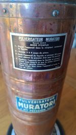 Vintage Pulverisateur Muratori  Vine Sprayer