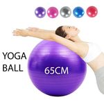 65cm Fitness Exercise Ball Yoga Gym Swiss Pregnancy Birthing Anti-Burst WithPump