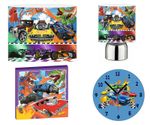 HOT WHEELS - 12" Lightshade, Touch Lamp, Wall Art, Wall Clock or Bundle