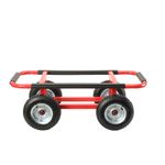 Dolly Trolley Removal Cart 250mm Pneumatic Wheels 400KG Loading Metal 75x38cm