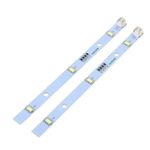 2PCS Fridgemaster Fridge Freezer Light LED Strip PCB 12V 1.25W 16x1cm 1629348
