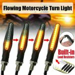 4x Universal 12LED Motorcycle Motorbike Turn Signal Indicators Light Lamp Amber