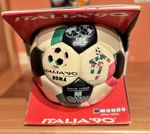 Italia 90 Mondo Hand Sewn Leather Football In It’s Original Box. Rare & Unused.