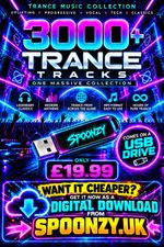3000+ Trance Tracks Music Collection on USB