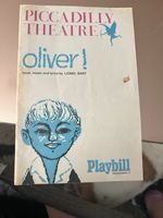 SUPER RARE 1967 Oliver Program Phil Collins New Thearte St Martins Lane West End