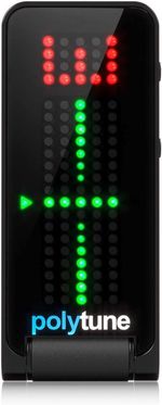 POLYTUNE CLIP Clip-On Tuner with Polyphonic, Strobe and Chromatic Modes and 108