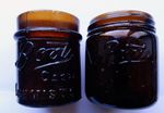Two small size ointment / cold cream Boots Cash Chemists Jars c1915-25