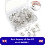 Transparent Twist Pins Upholstery Sofa Cover Fixing Nails 30/50/100PCS UK