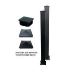 Harrogate Aluminium Post 2400mm High x 100mmx100mm Grey OR Black