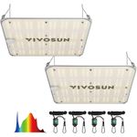 VIVOSUN 2-Pack VS1000E LED Grow Light with Full Spectrum Diodes,Sunlike Light
