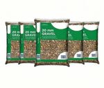 20mm Natural Garden Gravel - 5 Bags (125kg) | Decorative Stone Driveway Path