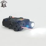 Tactical PEQ-15 Red laser LED White Light Sight With IR Lens Flashlight Torch BK