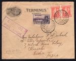 GREECE 1931 Advertising Airmail Cover to Karachi India; Pakistan