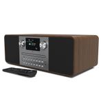 DAB+/DAB & FM Radio CD Player Bluetooth Transmit and Speaker - AZATOM D4 Walnut