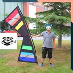 Four-Line Stunt Kite for Beginners Four-Wire Handle 255cm Wingspan Outdoor Fun