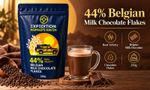 44% Belgian Milk Hot Chocolate Flakes Cocoa Drink 250g 500g 750g 1kg Pouch Packs
