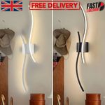 Rechargeable Wireless Wall Light Modern Wave bar Battery Wall Sconce Dimmable