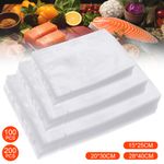 100/200 Food Vacuum Sealer Bags Vaccum Food Saver Storage Seal Bag Pack