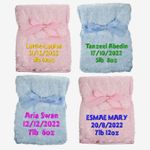 Personalised Baby Blanket Embroidered Soft Luxury Fluffy Newborn Babies Gift