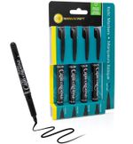 4 MANUSCRIPT CALLI CREATIVE BLACK ITALIC CALLIGRAPHY MARKER PENS ASSORTED NIBS