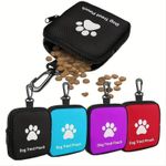 Dog Training Treat Bag Small Portable Pet Snack Pouch Zipper Spill-Proof Design