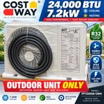 Costway 24000 BTU 7.2kW Split Air Con Outdoor Unit R32 Heat Pump NEW