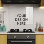 Custom Glass Splashback – Personalised Heat Resistant Kitchen Panel