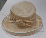 Shaw Millinery Champagne Gold Sinamay Wedding Hat – Ascot/Race Day – VGC