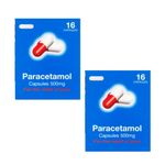 32 Paracetaml 500mg CAPSULES Pain Relief Period Back Migraine Cold Flu MAX 3.