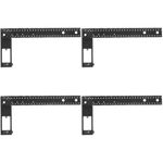 Multi Angle Measuring Ruler Black Aluminum Alloy Folding Ruler for Woodworking