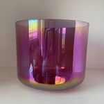 HYE-EUN Cosmic Light Alchemy 6 inch F Note 432Hz Clear Bowl Sound Healing Yoga