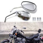 Pair Motorcycle Side Mirrors For Yamaha Yamaha XV 750 1100 250 535 Virago Bobber