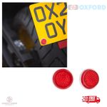 OXFORD MOTORBIKE MOTORCYCLE SCOOTER SELF ADHESIVE REFLECTORS 25MM PAIR