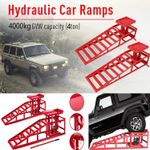 Heavy Duty Metal Vehicle Car Ramp Lift 2pcs 4 Ton 4000kg Hydraulic Jack Garage