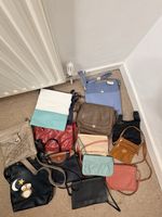 13x Women’s Bag Bundle Crossbody Handbags Purse Hotter Mixed Brands Job Lot