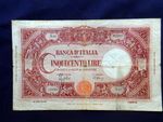 1943 Italy RARE Banknote 500 Lire Grande "C" Pick 70a