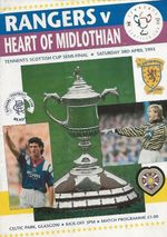 Rangers (Cup Winners) v Hearts Scottish Cup Semi Final 3rd April 1993