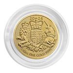 2024 Royal Mint Royal Arms 1/10oz Charles III Gold Coin (sealed pack)